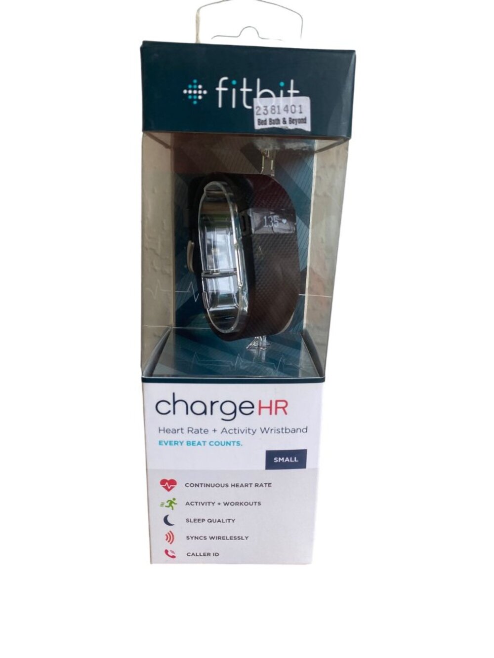 Fitbit Charge HR Heart Rate & Activity Wristband Small Black New NIB